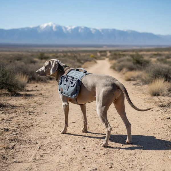 OneTigris Dog Backpack Hiking Nylon Harness Green