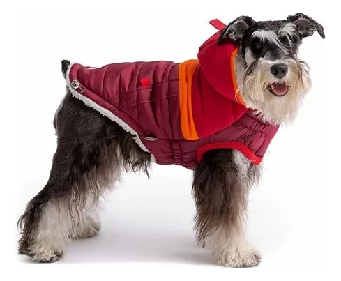 Gfpet Parka Trakking Con Gorro Para Tu Perro Roja Talla Xs